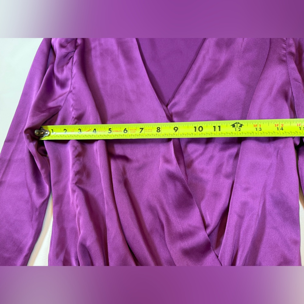 Strut and Bolt purple wrap bodysuit FLAW size small (Bin X) - Picture 10 of 10